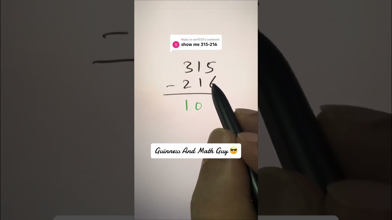 Subtraction Shortcut Trick