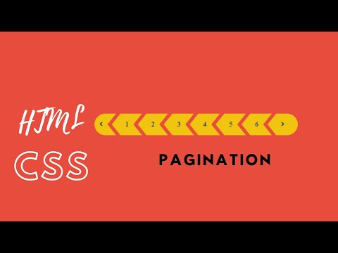 Awesome Pagination Using HTML and CSS
