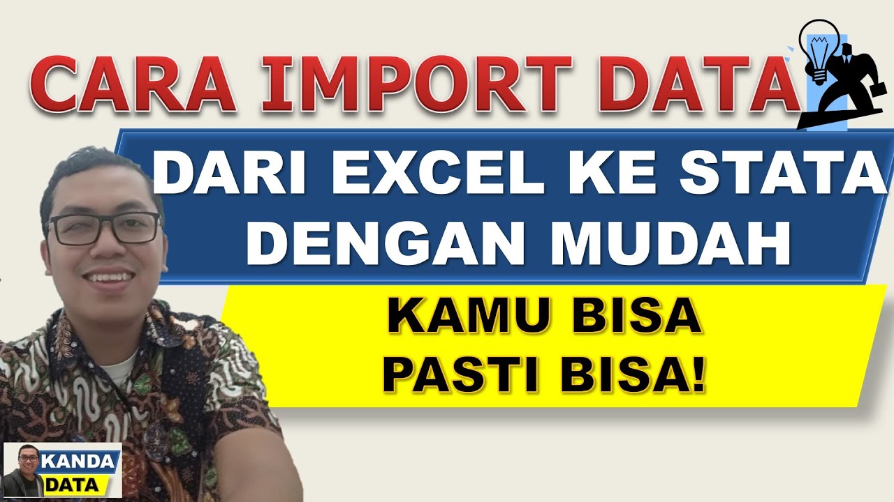 Cara import data dari Excel ke STATA dengan Mudah - YouTube