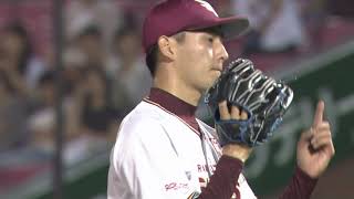 0725 E-L 9回表 渡邊佑樹選手プロ初登板! ライオンズの3番〜5番を三者連続三振!!