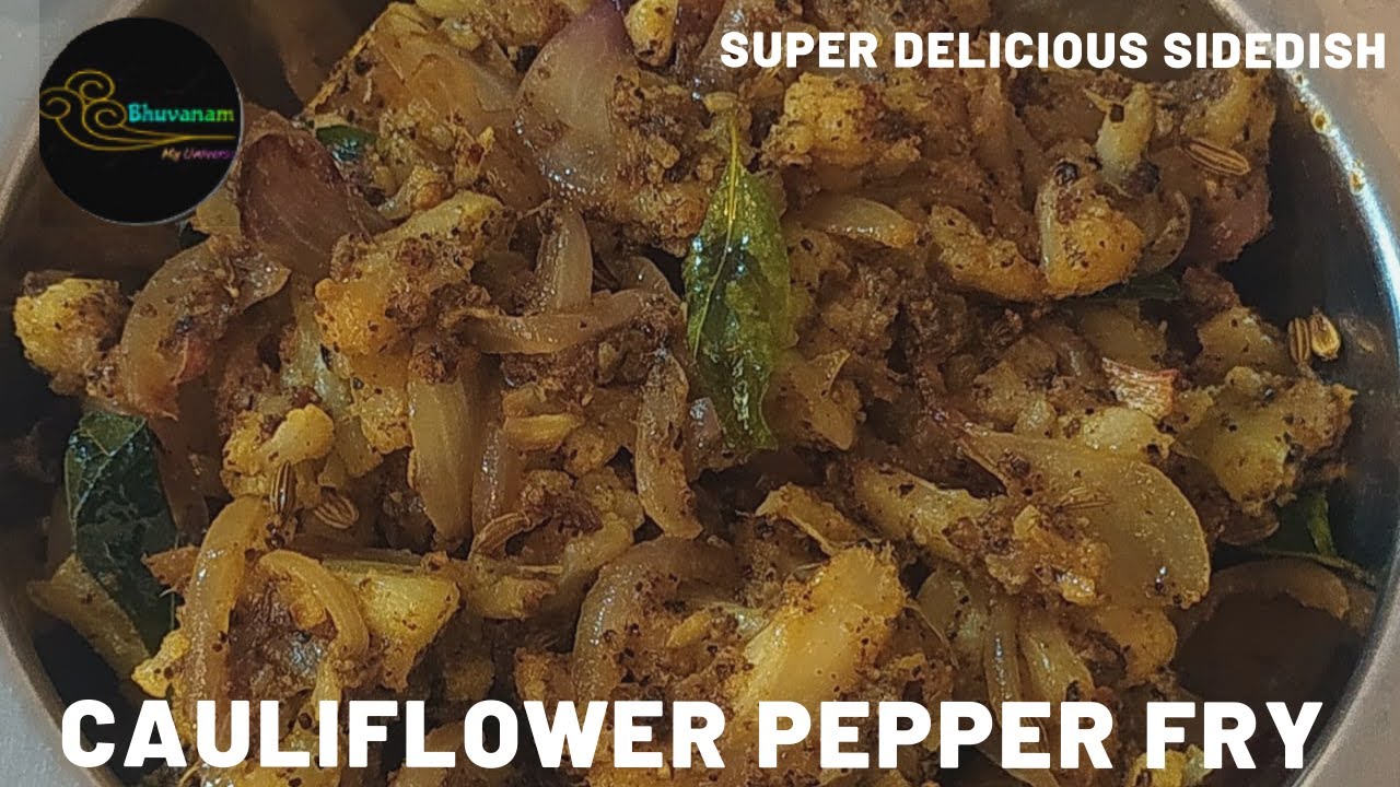 Cauliflower Pepper Fry In Tamil With English Subtitles I Gobi Pepper