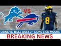 BREAKING: Lions Sign Derrick Moore &amp; Lions vs. Bills Thursday Night Football