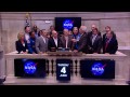 NASA, Partners Ring Closing Bell at New York Stock Exchange