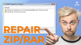 How to Repair Corrupted ZIP/RAR/WinZip Files | Repair corrupted Archive Files