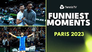 Monfils & Djokovic Dance Lesson; Djokovic vs The Paris Crowd And More 😂 Paris 2023 Funniest Moments