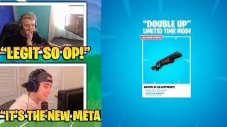Tfue Reacts TO *NEW* DOUBLE PUMP MODE! Fortnite Moments