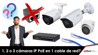 Como conectar 2 o más cámaras IP con 1 solo cable  Tutorial Dahua Querétaro