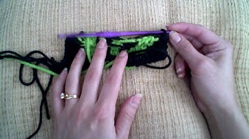 Color Work Changes wiith Tunisian Crochet Part 1