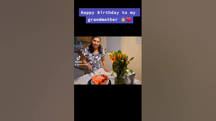 HAPPY BIRTHDAY GRANDMOTHER 👵 #SHORTS