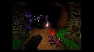 Crash Bandicoot 2 (1080i-ish) Walkthrough - Part 35: Night Fight - Hard Path Gem