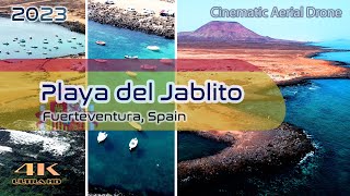 Playa Del Jablito - Fuerteventura - Mad Max Beach Outpost - Canarias - 4K - Aerial Drone 2023