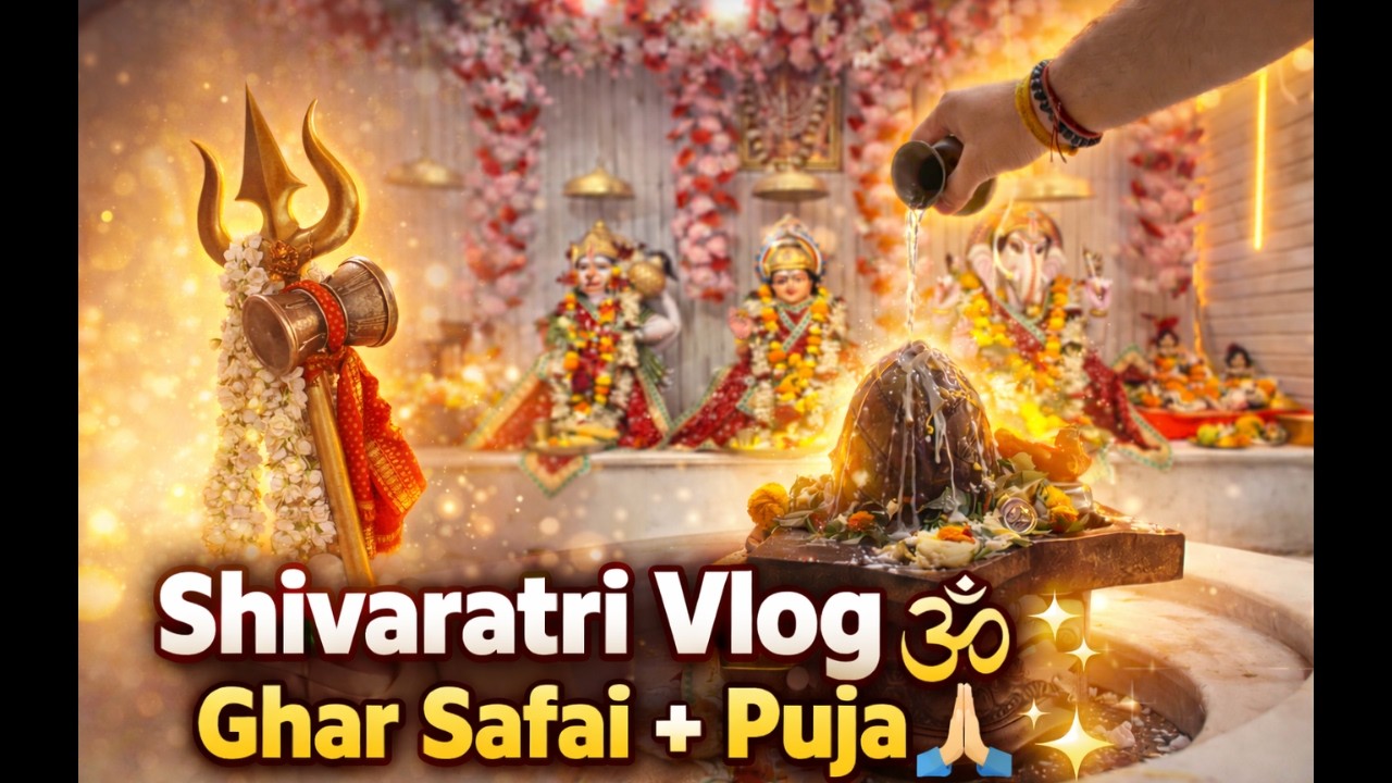 Shivaratri Day 🕉️ | Ghar Safai + Puja Vlog ✨