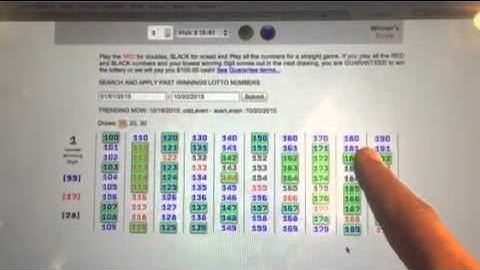 LOTTODDS: NJ Pick 3 - Charts 0 & 1 Prediction