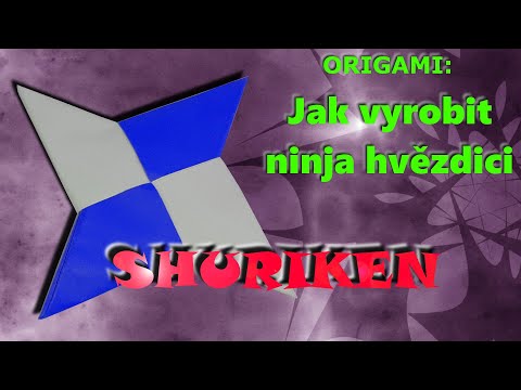 Jak vyrobit ninja hvezdici z papíru – Origami shuriken