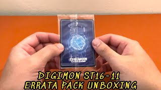 ST16-11 Errata Pack - Quick Unboxing #digimon #tcg #tradingcardgame
