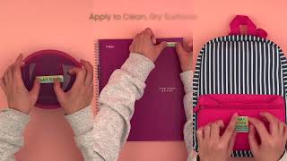 Keep School Supplies Organized with Name Bubbles School Labels!