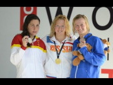 Swimming - women's 400m freestyle S12 medal ceremony - 2013 IPC Swimming World Championships