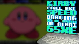 Kirby Pixel Art [Speed Art, Atari 8bit] by MotionRide