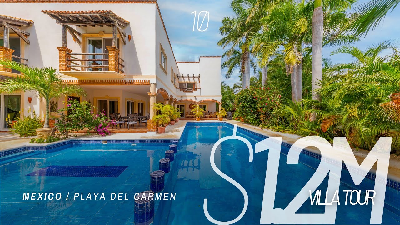 Touring a Coastal Colonial Luxury Villa in Playa Paraiso Mexico