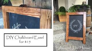 DIY Chalkboard Easel for $15