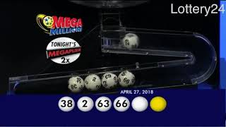 2018 04 27 Mega Millions Numbers and draw results