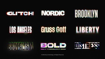 Cinematic Glitch Effect on Text - After Effects Template