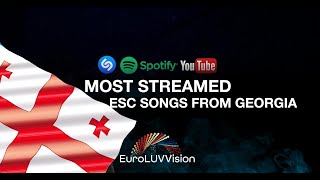 Georgia 🇬🇪 in Eurovision TOP 15 Most Streamed Songs: Shazam, YouTube &amp; Spotify (2007-2021)