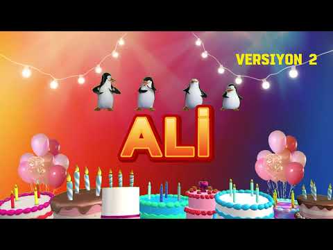 ALİ'nin Doğum Günü Şarkısı - İyi Ki Doğdun Ali! | Mutlu Yıllar İsme Özel (Versiyon 2)
