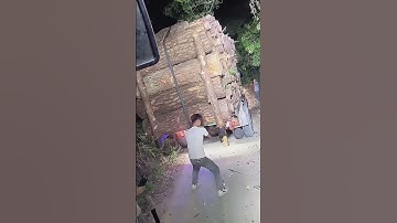 Truck load timber fastening process #unfrezzmyaccount #account #youtube