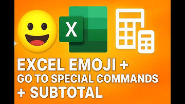 Excel Tips: Fun with Emojis 😀 | Organize Data 📊 | Subtotal Made Easy