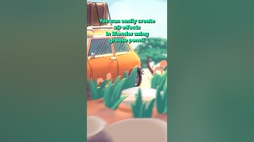 How to use grease pencil in blender to create 2d animations
