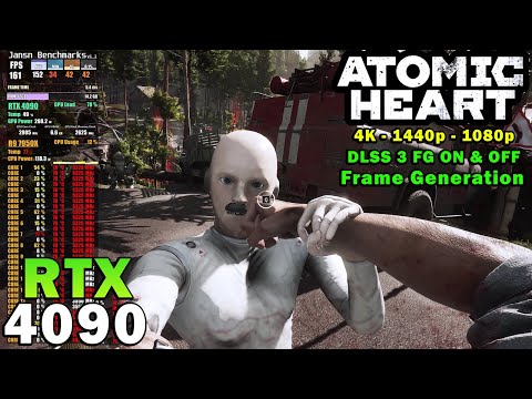 Atomic Heart DLSS 3.0 FG ON & OFF | RTX 4090 | Ryzen 9 7950X | 4K - 1440p - 1080p | Max Settings