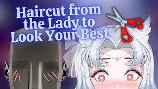【MEMBERSHIP KU100 ASMR】The Lady Cleans You Up with a Haircut