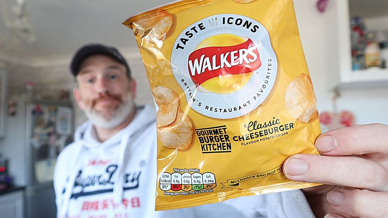 Walkers GBK Classic Cheeseburger Crisps YouTube