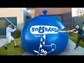 GIANT WATER BALLOON THAT NEVER POPS!! (IMPOSSIBLE CHALLENGE)