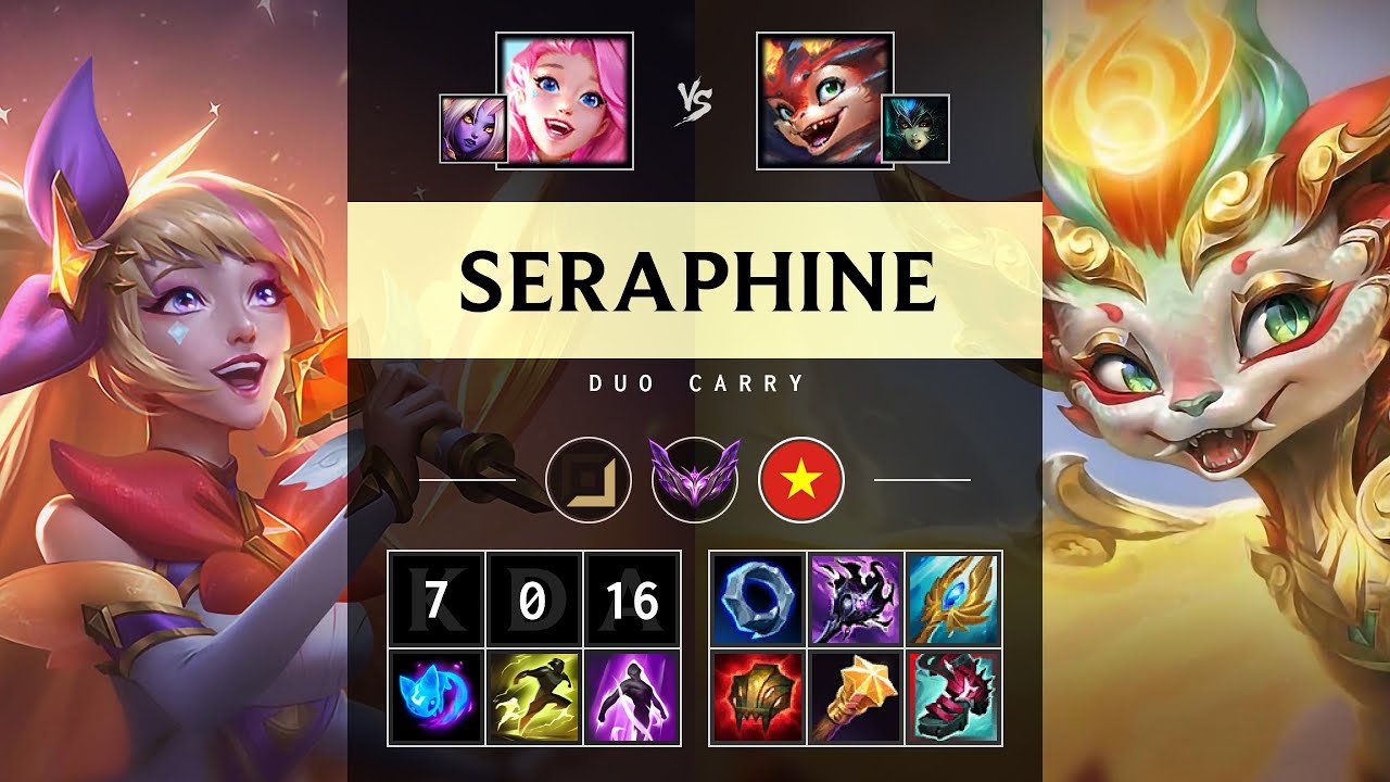 Seraphine Carry vs Smolder: Perfect KDA, Godlike - VN Master Patch 25.S1.1