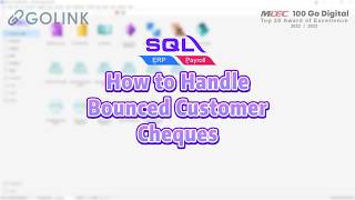 SQL Account | How to Handle Bounced Customer Cheques in SQL Account
