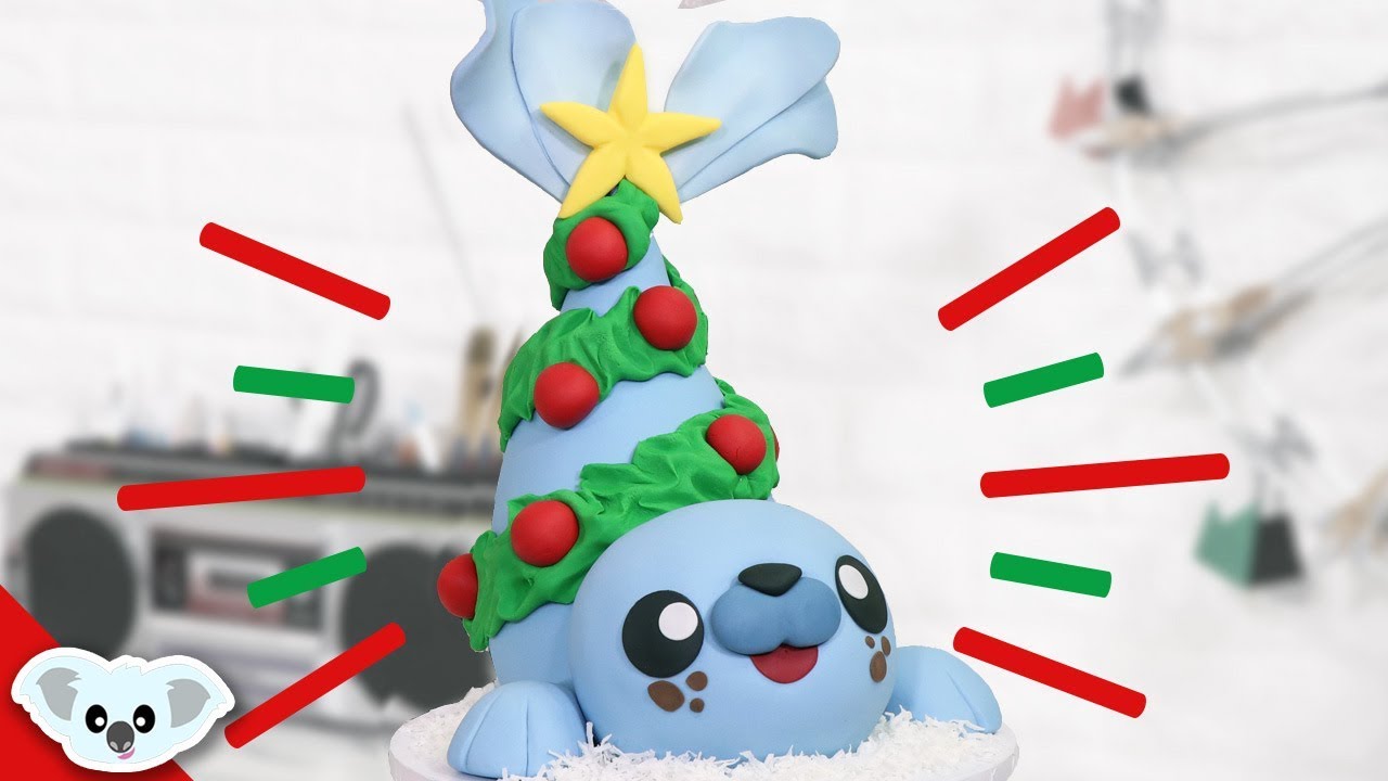 CHRISTMAS TREE SEAL CAKE! | Awesome Holiday Baking Treat Ideas | Koalipops