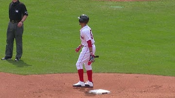 TB@BOS: Betts plates Benintendi on ground-rule double