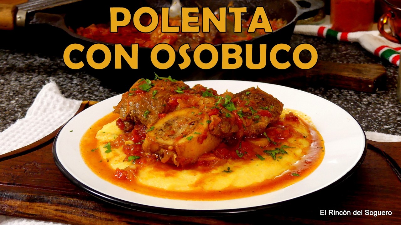 Cómo hacer polenta con estofado de osobuco 🐄 – Un plato para estos días fríos ❄️🥘 #PolentaConOsobuco