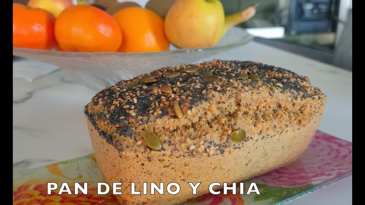 Pan de lino y chia.  Sano y facil!