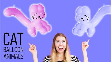 How to Make a Balloon Animal Cat - Cat Balloon Animal Step by Step #balloonanimals #ballooncat