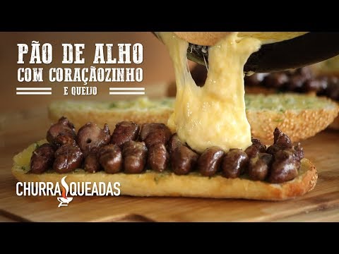 Pão de Alho com Coraçãozinho e Queijo I Churrasqueadas