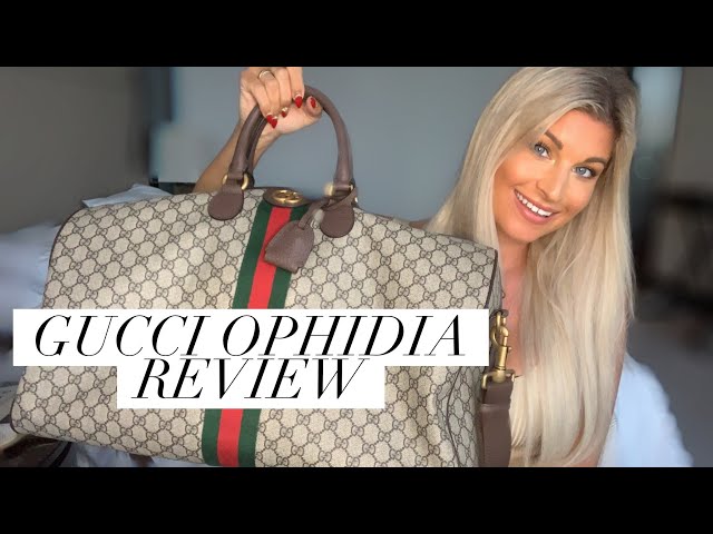 GUCCI OPHIDIA DUFFLE BAG REVIEW! Gucci Ophidia vs. Louis Vuitton