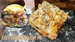 Easy recipe for LAZY Turkish Delight Phyllo Dough Pie|| Phyllo dough recipes