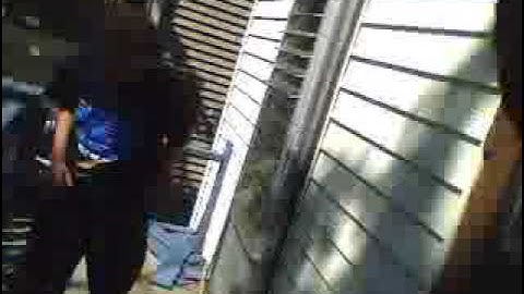 crazy white boy punches and slaps himself