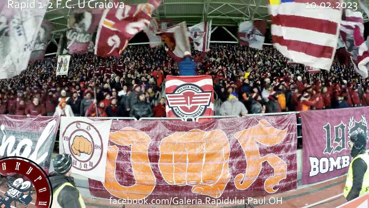 Cel mai tare ''De când am venit prima oară pe Giulești'' @ Rapid - F.C. U Craiova (1-2) 10.02.2023