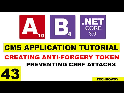 Creating & Using AntiForgery Tokens to  Prevent CSRF Attacks | ASP.NET CORE 3.0 | ANGULAR 10