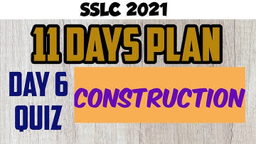#sslc2021mcq #sslcmcqmaths MATHS 11 DAYS PLAN DAY 6 CONSTRUCTION EASY STEPS COMPLETE EXPLANATION