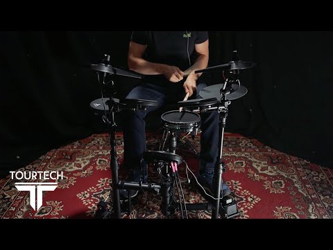 TOURTECH TT-12SM Portable Electronic Drum Kit With Mesh Snare
